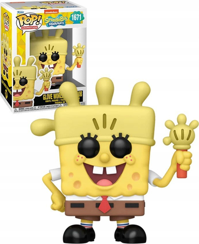 Figurinë Funko Pop SpongeBob Glove World, 25-vjetor, vinil 10 cm, e verdhë