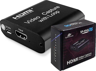 Kartë kapjeje HDMI Spacetronik SP-HVG06, hyrje 4K, dalje 1080p, e zezë