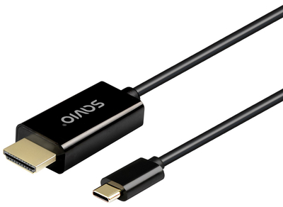 Kabllo adapter USB C në HDMI Savio CL-190, 1m, 4K, e zezë