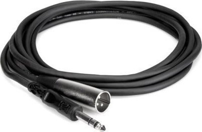 Kabllo audio Hosa STX105M, 1/4" TRS në XLR mashkull, 1.5 m, e zezë