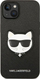 Mbulesë telefoni Karl Lagerfeld Saffiano Choupette Head, për iPhone 14 Plus, TPU, e zezë