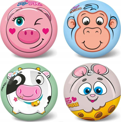 Top lojërash për fëmijë Rubber Ball Animals, 23 cm, shumëngjyrësh