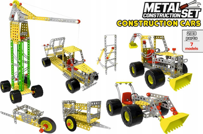 Set ndërtimi metalik TechnoK 3879, 289 copa, mjete ndërtimi