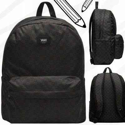 Çantë shpine Vans Old Skool Check VN000H4XBA51, 22L, për laptop 15", shumëngjyrëshe