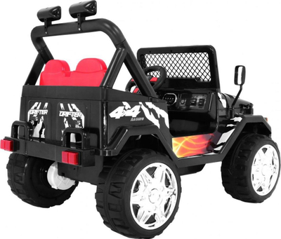Makina elektrike për fëmijë Ramiz Raptor Drifter, 2 motorë, telekomandë prindërore, e zezë