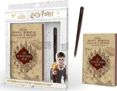 Set fletore dhe stilolaps Harry Potter Premium, format A5, faqe të vijuara, shumëngjyrësh