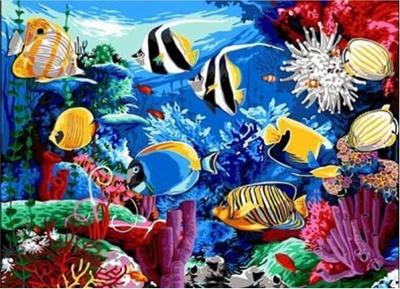 Set mozaiku me diamant Norimpex Diamond Mosaic Fish 6782, 5D, shumëngjyrësh
