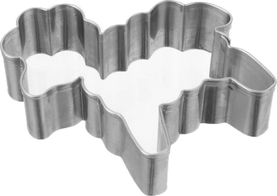 Kallëp pjekjeje flutur për ëmbëlsira, çelik inox, argjend