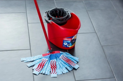 Refill mop Vileda SuperMocio 3Action Velour, për mop me shirita