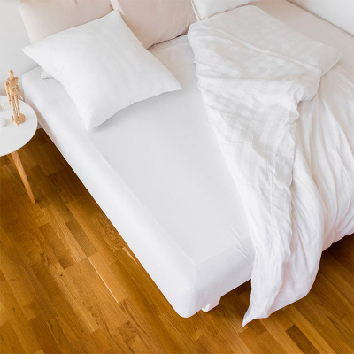 Çarçaf fitted Olsen Home Bamboo, 180x200 cm, i bardhë