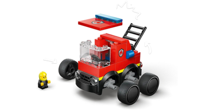 Set ndërtimi LEGO City Fire Truck 60482, automjet zjarrfikës, për fëmijë, shumëngjyrësh