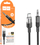 Kabllo audio Hoco UPA27, AUX 3.5 mm në USB C, 1.2 m, e zezë