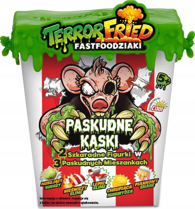 Set figurash lodër Cobi Terror Fried Nasty Bites, 2 figura surprizë, për kalamaj