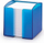Kuti shënimesh Durable Note Container, 800 fletë 90x90 mm, blu