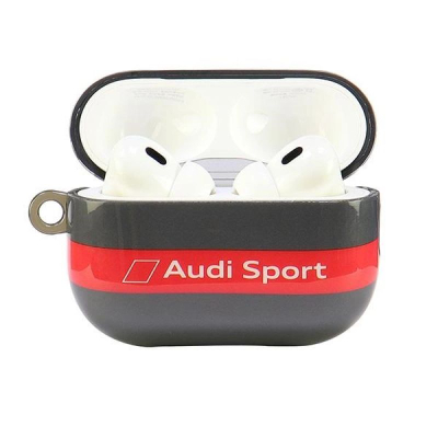Mbulesë kufjesh Audi IML Sport për AirPods Pro 2, gri me të kuqe