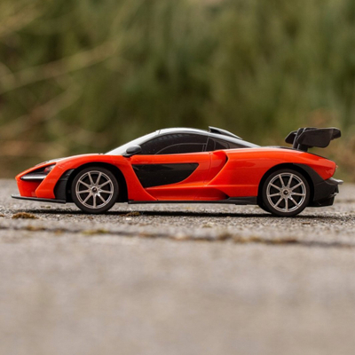 Makina me telekomandë Rastar McLaren Senna, 1:18, me drita LED, portokalli