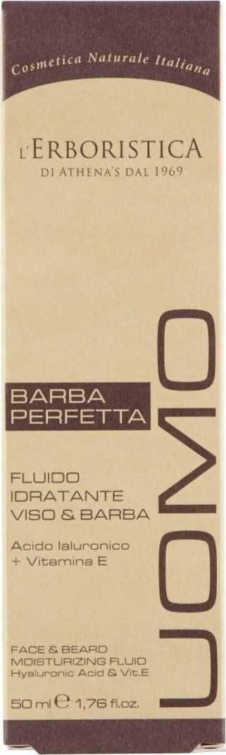 Fluido hidratues për fytyrë L’erboristica Men, me acid hialuronik, 50 ml