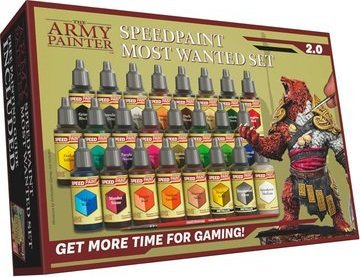 Set bojrash akrilike The Army Painter Speedpaint Most Wanted 2.0 WP8060, për miniatura, shumëngjyrëshe