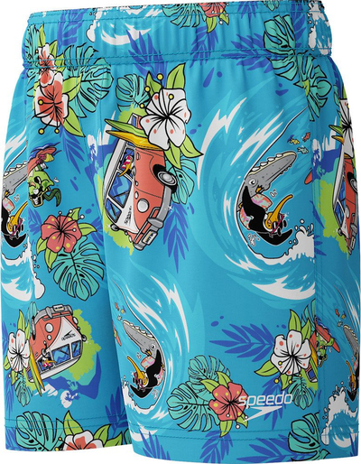 Shorce noti për çuna Learn to Swim 11", me bel me lastik, blu