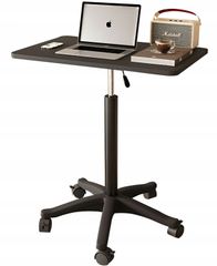 Tavolinë mobile për laptop Mozos SPM4 BK, rregullim lartësie, me rrota, e zezë