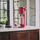 Makinë për bërjen me gaz të ujit SodaStream Red Art, me bombol dhe shishe 1L, e kuqe