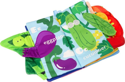Libër interaktiv për kalamaj Lean Toys, me perime, edukativ, shumëngjyrësh