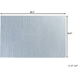 Tapet Beliani DERINCE, pambuk, 80x150 cm, blu e çelët