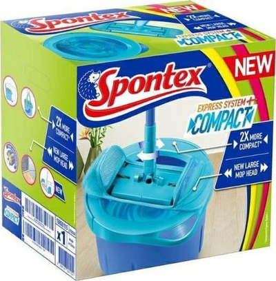 Shtupë Spontex Compact + Express System, 4.5 L, e kaltër