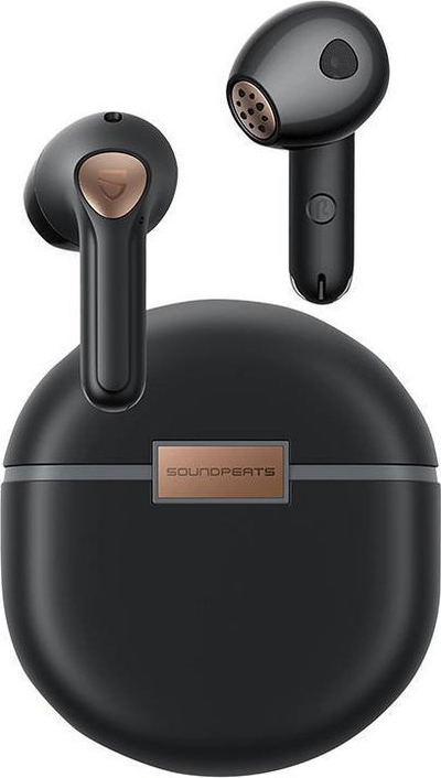 Безжични слушалки Soundpeats Air 4, во уво, Bluetooth 5.3, со ANC, црни