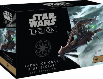 Zgjerim loje Star Wars Legion, Raddaugh Gnasp Fluttercraft, miniatura Wookiee, për lojën bazë, i zi