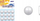 Top dekorativ MFP Smooth Ball, stiropor, set me 12 copë, i bardhë