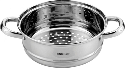 Insert avullimi King Hoff KH 1533, për tenxhere 18 cm, çelik inox, argjendtë