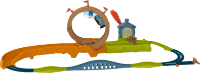 Set lodër treni Fisher Price Thomas &amp; Friends Launch &amp; Loop Maintenance Yard, me motor, pistë 398cm, shumëngjyrësh