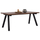 Tavolinë ngrënieje Homemark HM9305.02, 180x90 cm, stil rustik, walnut i errët