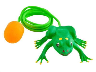 Lodër bretkosë kërcyese Tullo Jumping Frog 49640, plastike, mbi 3 vjeç, shumëngjyrëshe