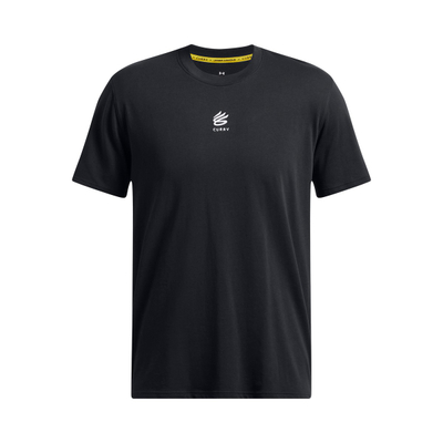 Bluzë sportive Under Armour Curry Logo Heavyweight, për meshkuj, me mëngë të shkurtra, e zezë