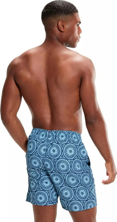 Shorce noti Speedo Printed Leisure, për burra, 18", blu me print