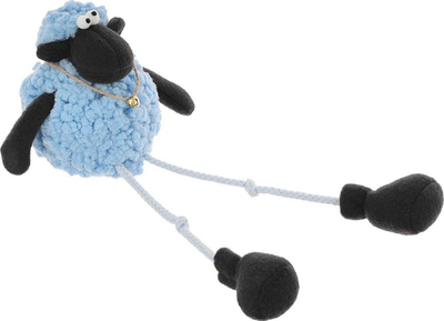 Figurinë zbukurimi Saska Gift and Decor, qengj i ulur, set 10cm dhe 25cm, pranverë Pashkë, e zezë blu