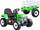 Traktor elektrik lodër PA0242 me rimorkio, 12V, me telekomandë, jeshil