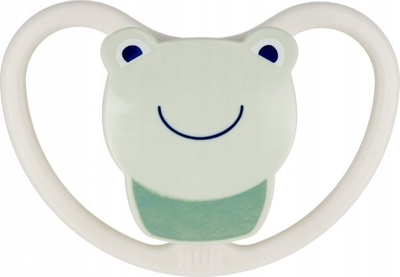 Biberon NUK Star Space Frog, silikon, 18 36 muaj, 2 copë, blu dhe bardhë jeshile