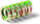 Shirit maskues Schuller Green Core, 50mm, 50m, jeshil