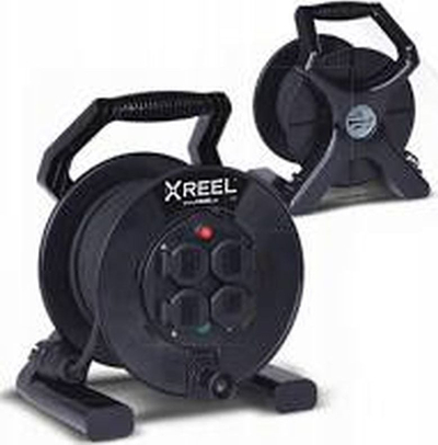 Kabllo zgjatëse me tambur PCE XREEL 92503H48163, 30m, 4x230V, IP44