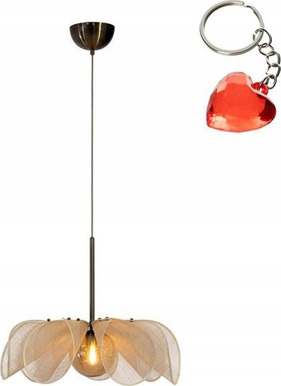 Висечка ламба Markslöjd Styrka, Ø63 cm, бананини влакна, антички бронза, беж