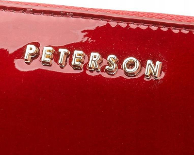 Portofol lekure PETERSON Zipper Stop, për goca, RFID, i kuq