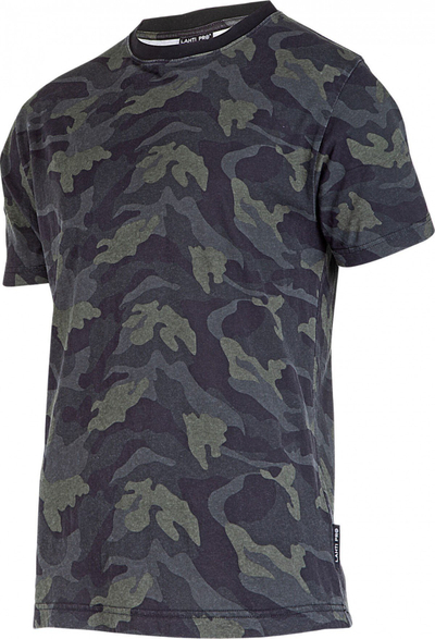Bluzë pune Lahti Pro T-Shirt 180g, CAMO, madhësia S, shumëngjyrëshe