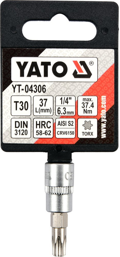 Prizë Yato, Torx, 1/4 ", T30 x 37 mm