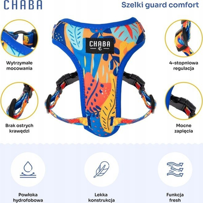 Shallë për qen CHABA Guard Comfort Story III, L, shirit 2.0 cm, model Aussie