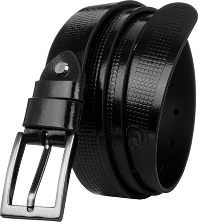 Кожен машки ремен Rovicky PLW-R-14, природна мазна кожа, 2.5 cm, црн
