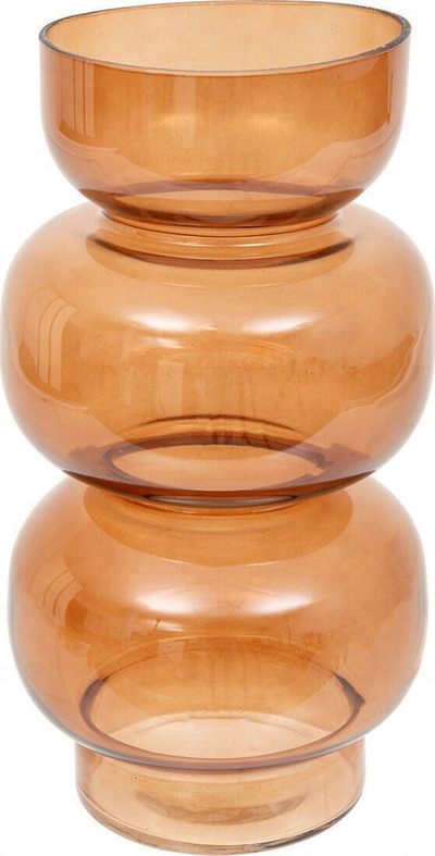 Vazo qelqi Atmosphera Be Vintage, 25cm, ngjyrë amber