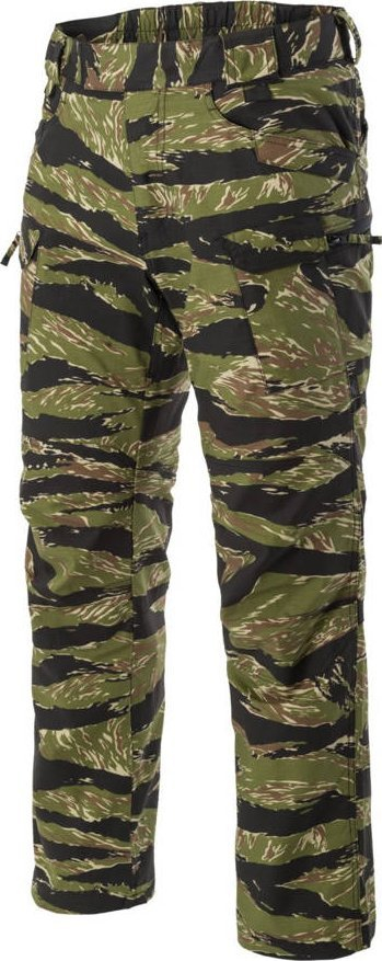 Pantallona taktike Helikon UTP, masa M, PolyCotton Stretch Ripstop, kamuflazh Tiger Stripe